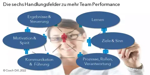 Handlungsfelder der Zusammenarbeit im Team, Team Performance, Team Entwicklung