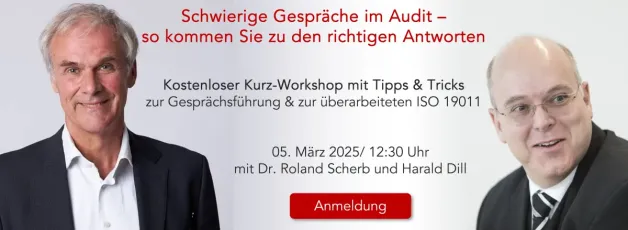 Workshop erfolgreich Auditieren in schwierigen Situationen